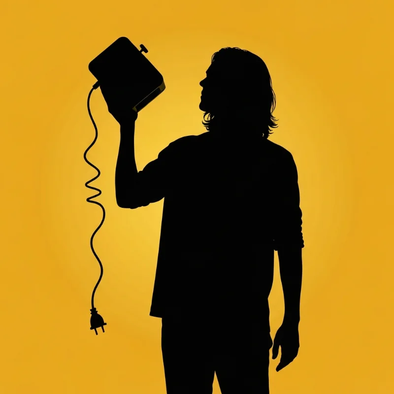 Kai, the Schizophrenia character — silhouette