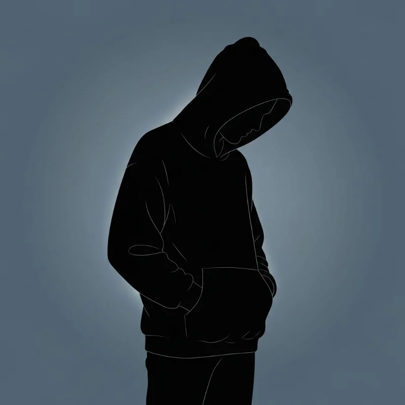 Mo, the Depression character — silhouette